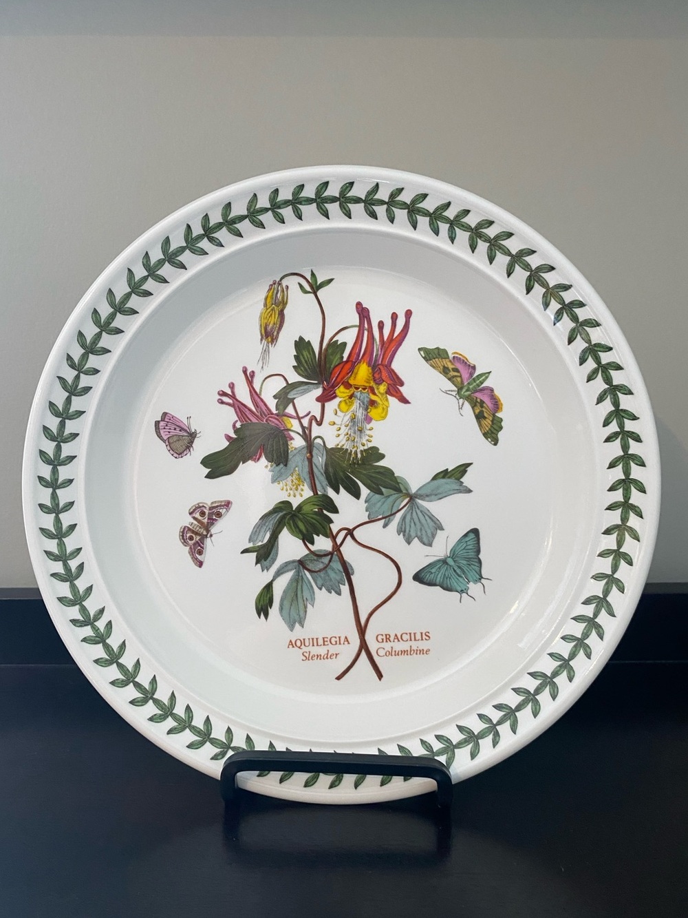 Portmeirion The Botanic Garden 1972 Slender Columbine Salad Plate
